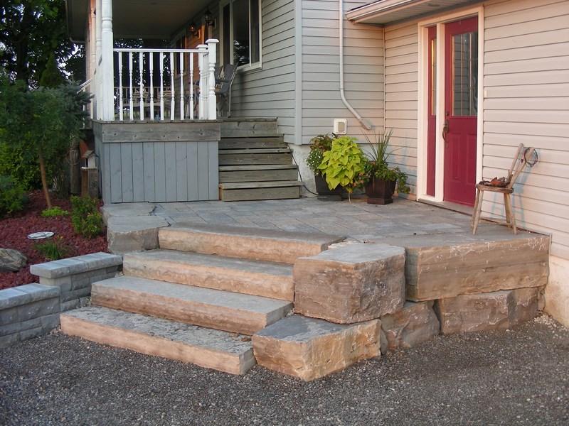 Armour Stone and Raised Patio (Appin) - Photo Gallery